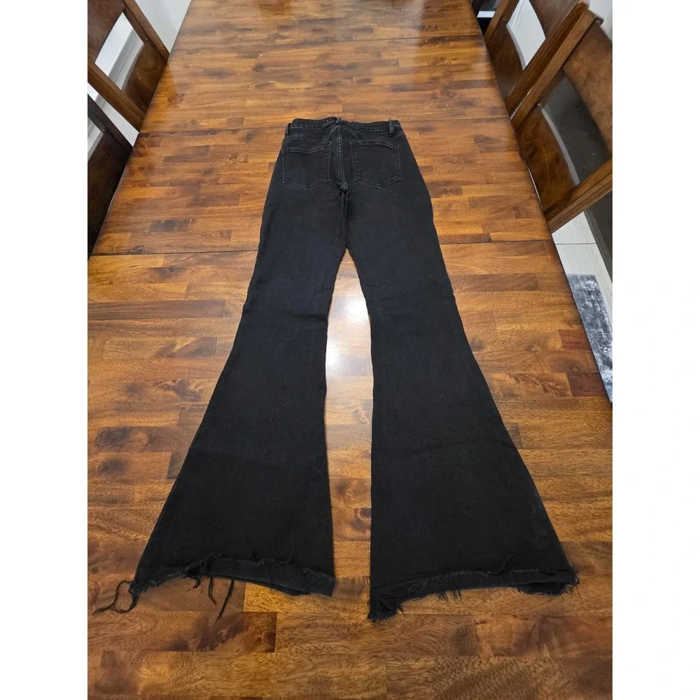 Vervet‎ Los Angeles Women's Button Fly Super Flared Jeans Size 27 Stretchy Y2k